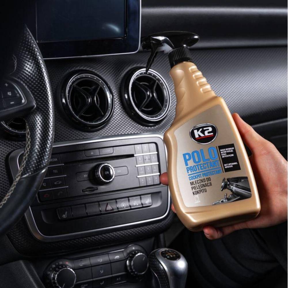 Solutie intretinere bord mat si semi-mat, parfumata, aroma Fahren, 770ml, Polo Protectant K417BL K2 Solutie intretinere bord mat si semi-mat, parfumata, aroma Fahren, 770ml, Polo Protectant K417BL K2