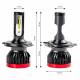 Set 2 becuri H4, 4 LED-uri COB, 9-18V, 50W, 3100lm, 6000K, ventilat, BF Series 02241 Amio