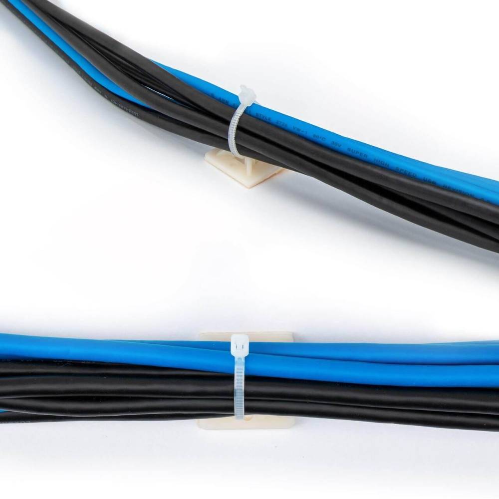 Suporti autoadezivi pentru coliere din plastic 4.8mm.27x, negri, Cofil 03002017N