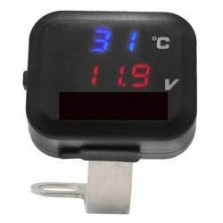 Priza USB cu voltmetru si termometru, cu intrerupator DS4030