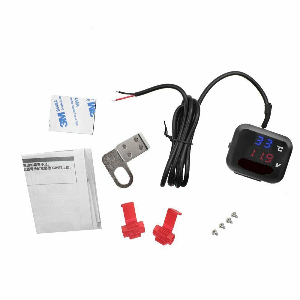 Priza USB cu voltmetru si termometru, cu intrerupator DS4030