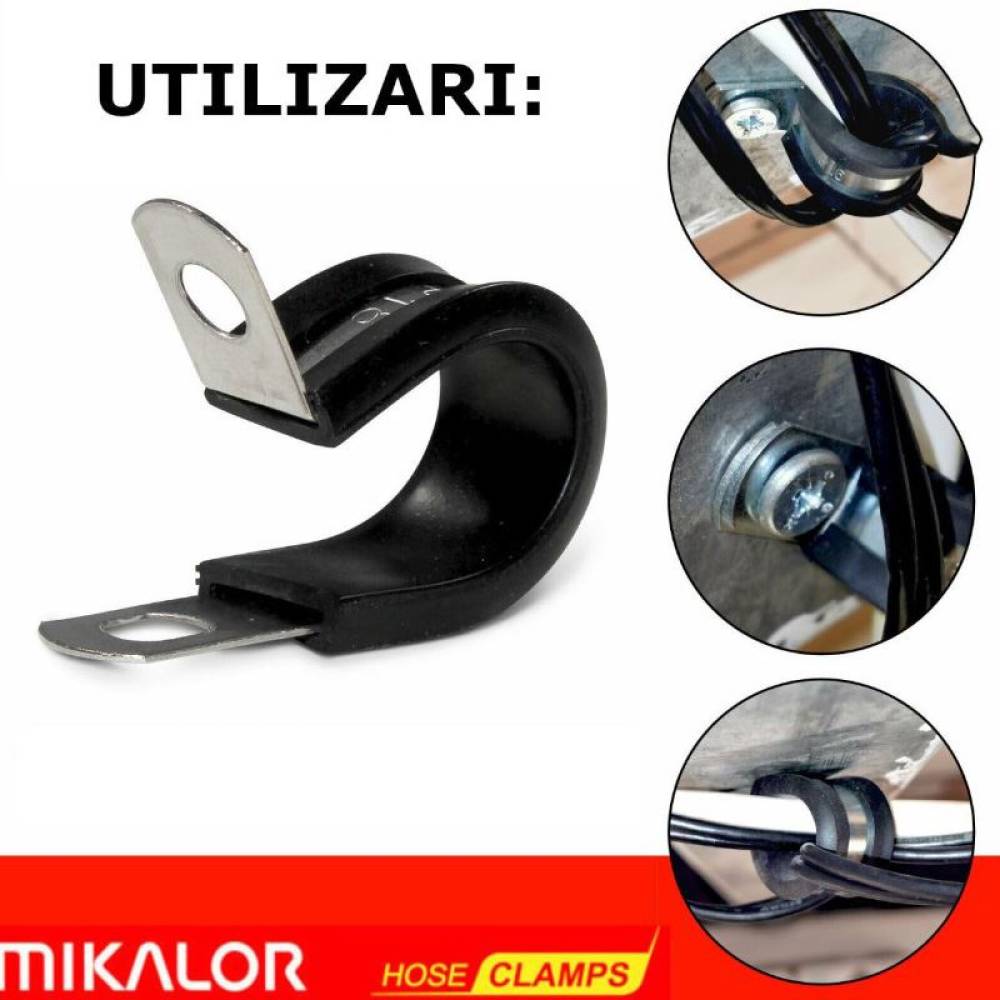Colier antivibratie cu cauciuc P-Clip formD fi 50/15  Mikalor 03005106