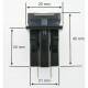 Priza cu 2 USB si voltmetru, 12-24V, cu incarcare rapida Qc3.0, Led rosu DS2057