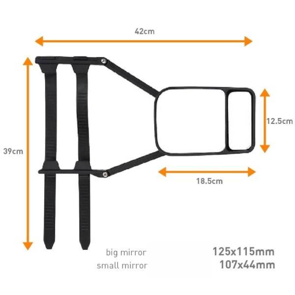 Oglinda exterioara suplimentara unghi mort, 2in1, Caravana Automax 4250