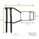 Oglinda exterioara suplimentara unghi mort, 2in1, Caravana Automax 4250