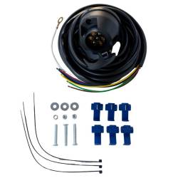 Kit priza carlig remorcare, cu 7pini, 12v, cu 2 cabluri 1.5m cu 3 si 4 fire, kit instalatie electrica carlig remorca 6001998076 / 12049