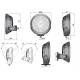 Proiector faza lunga fi220, cu LED, cu pozitie galbena, 12-24V, LC50, Fervor 220 LUM1. 50880 Wesem
