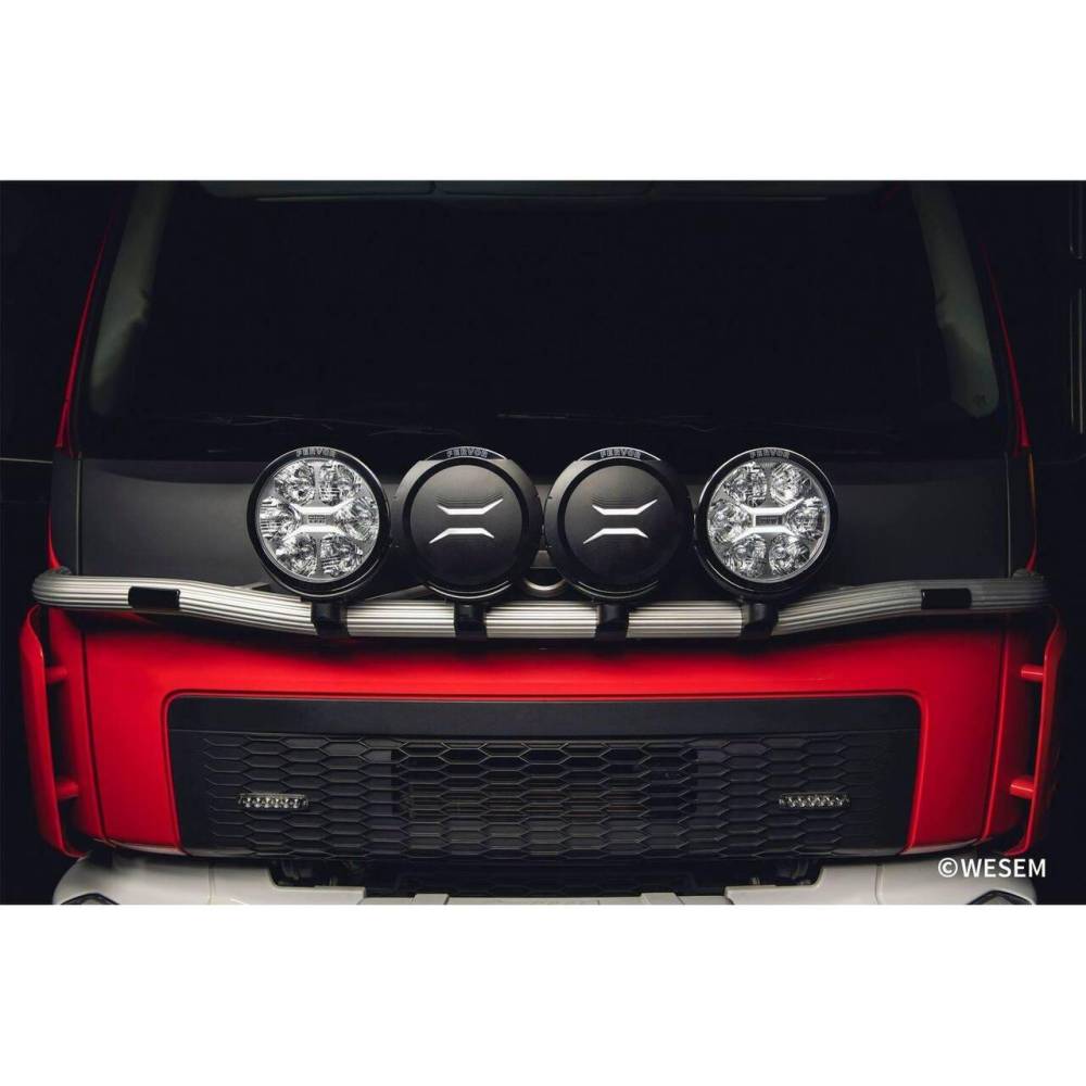 Proiector faza lunga fi220, cu LED, cu pozitie si aparatoare, Black Edition, FERVOR 220 LUM1.50806 Wesem, 2400lm, 27w, 12-24v, camioane, tir, offroad, 4x4