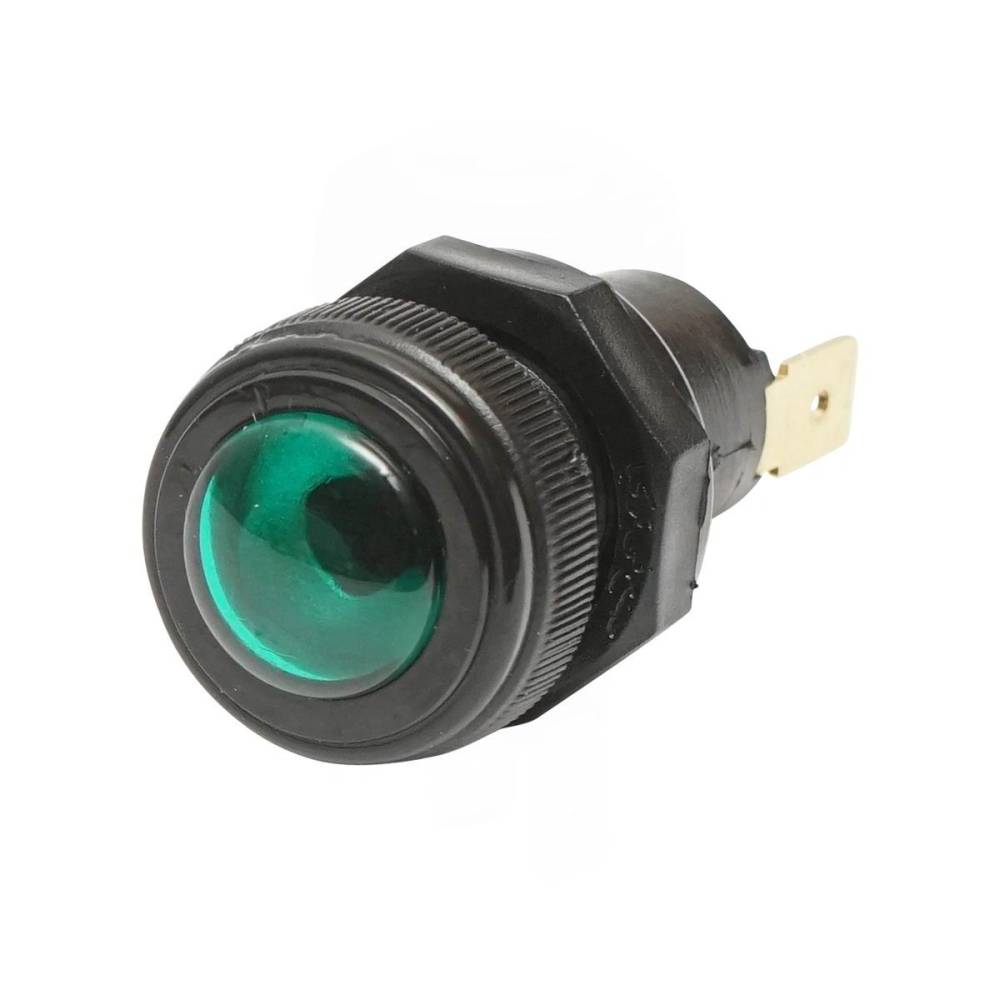 Lampa martor bord fi16mm, lung 48mm, fara bec liliput BA7s, verde BK77275