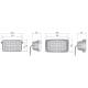 Element optic Led cu rama CRP2A. 55350 Wesem, pentru far Zetor 25777, REPR1,