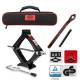 Cric foarfeca 0.8T, 23-32cm, cu manivela si cheie clichet, husa depozitare, TUV, Ultralift Pro 347.09 Heyner