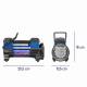 Compresor aer, auto 12V, cu 2 cilindri si lanterna, Kraft 60L/min 227.10 Alca