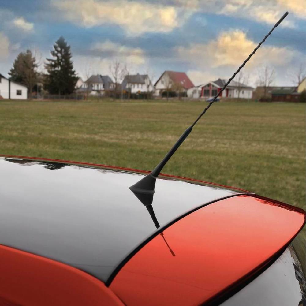 Tija antena 40cm, 3 adaptori, neagra Replacement Mast M 540.44 Heyner