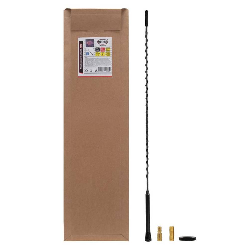 Tija antena 55cm cu 3 adaptoare, neagra, Replace Mast L, 540.45 Heyner