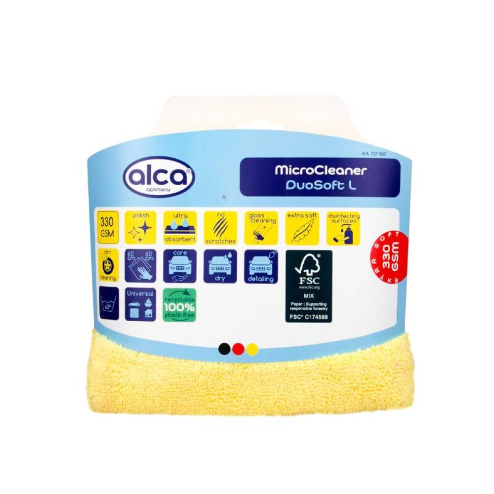 Laveta microfibra 60x60, 2 fete, 330 g/m², DUOSoft XL ALCA 727.06