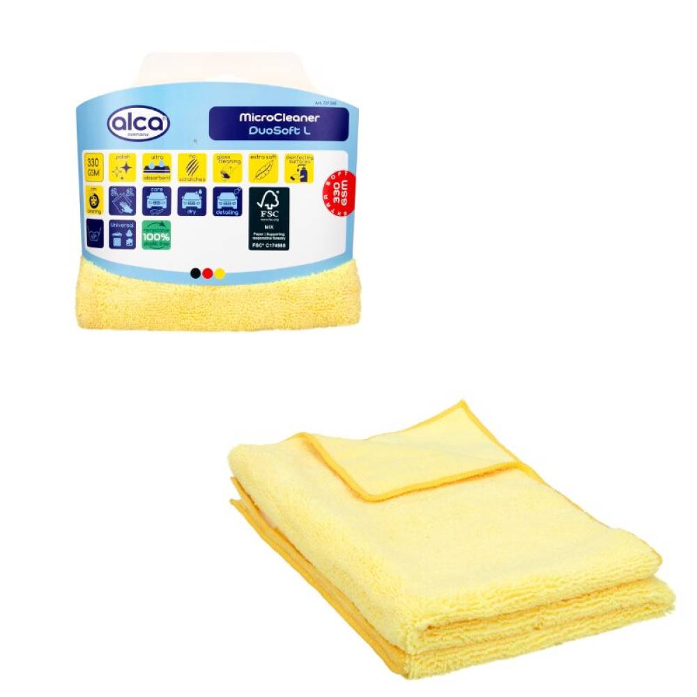 Laveta microfibra 60x60, 2 fete, 330 g/m², DUOSoft XL ALCA 727.06