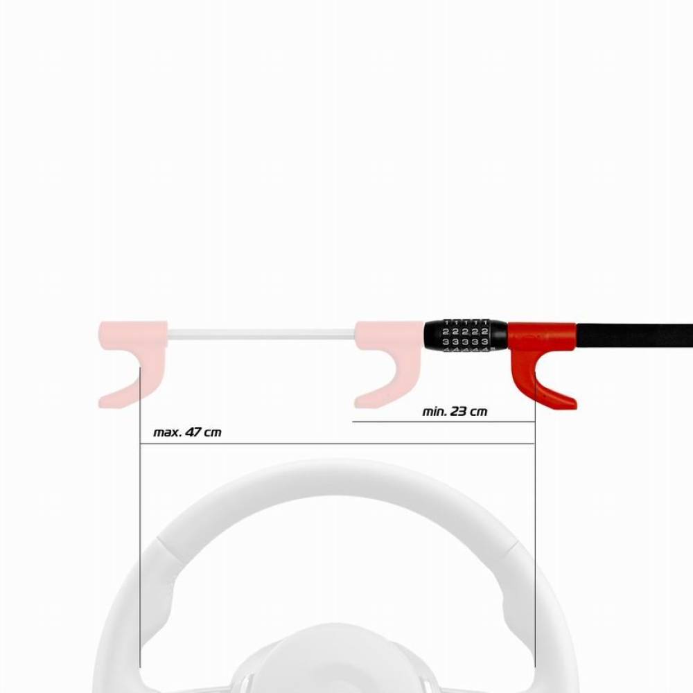 Antifurt volan cu cifru, premium, Wheelblock Pro 850.10 Heyner Antifurt volan cu cifru, premium, Wheelblock Pro 850.10 Heyner