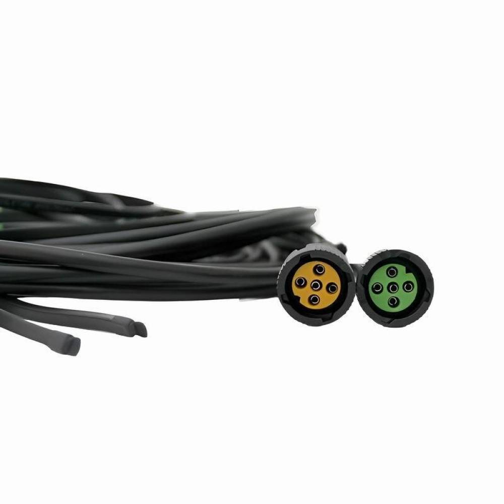 Instalatie electrica cablaj remorca 12V, cu fisa 13 pini si 2 mufe baioneta 5 pini si cablaj lampi gabarit, 2x 7m cu 2x 5m,  IDP-7,0-5,0-13PIN-5PIN
