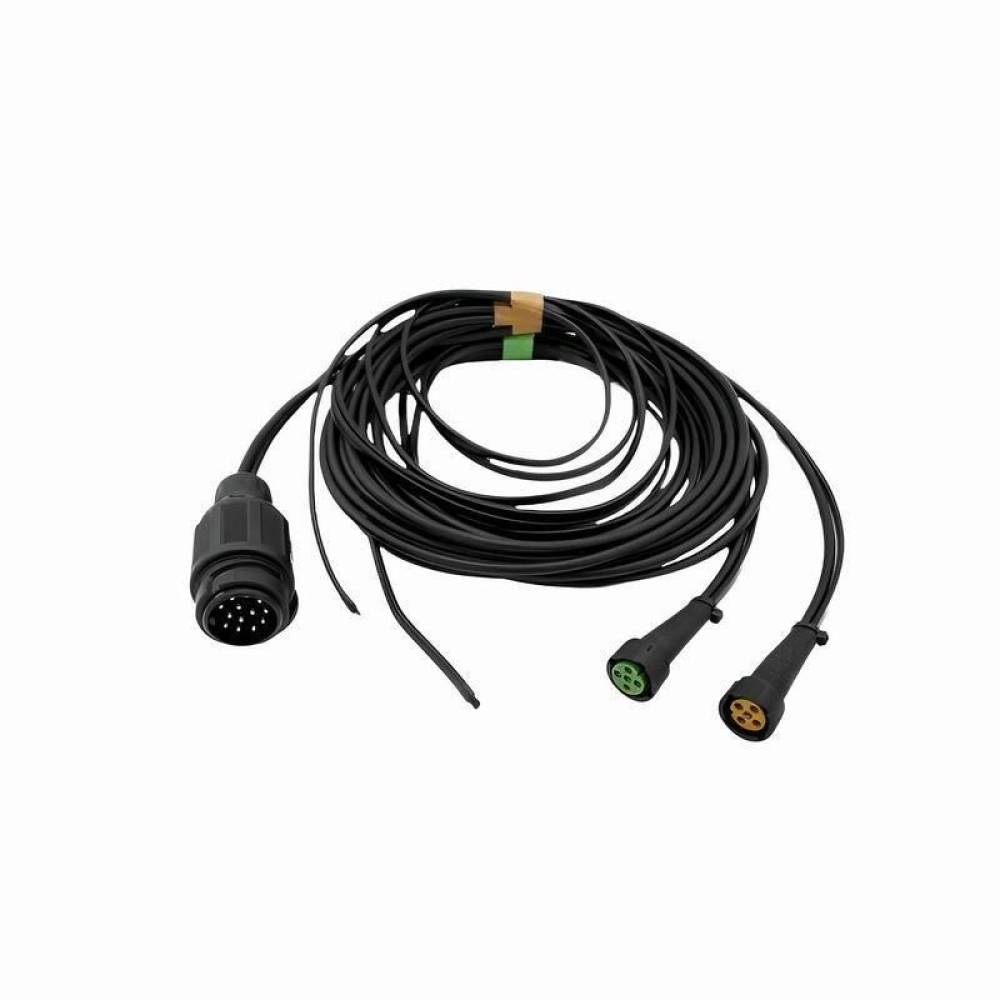 Instalatie electrica cablaj remorca 12V, cu fisa 13 pini si 2 mufe baioneta 5 pini si cablaj lampi gabarit, 2x 7m cu 2x 5m,  IDP-7,0-5,0-13PIN-5PIN