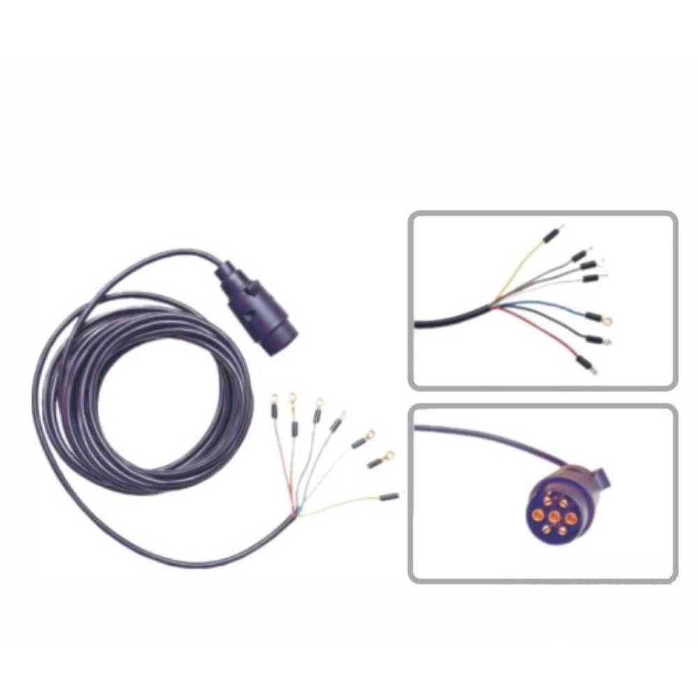 Cablaj remorca 7m cu fisa plastic 7pini, yly Hybsz PP7*7/WK