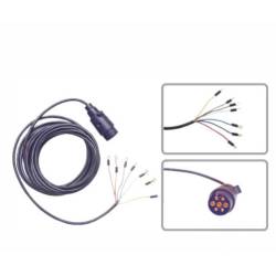 Cablaj remorca 7m cu fisa plastic 7pini, yly Hybsz PP7*7/WK