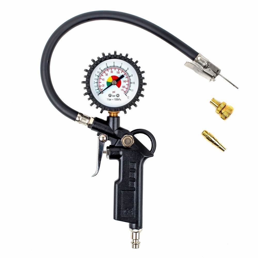 Set accesorii aer comprimat, pistol, manometru si furtun 02624 Amio