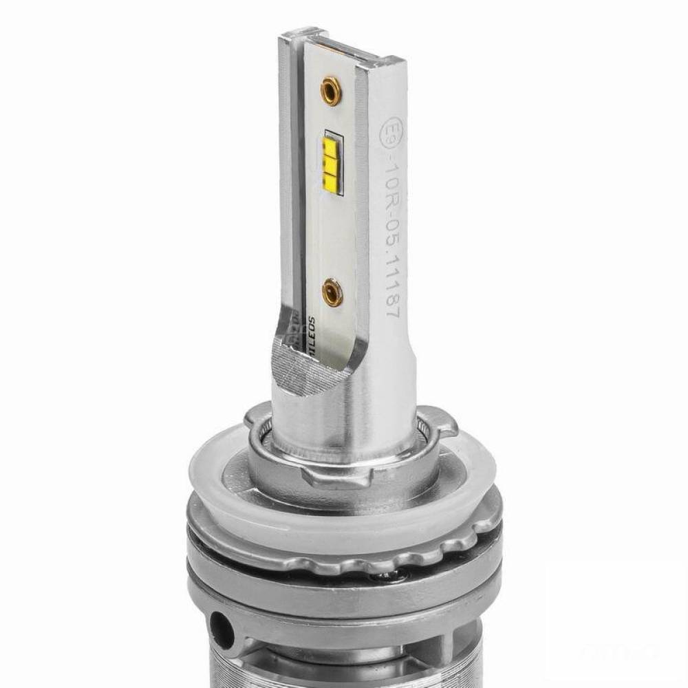 Set 2 becuri H8, H9, H11, 6 LED-uri, 6-18V, 25W, 3500lm, Canbus, RS+ Series, 01086 Amio