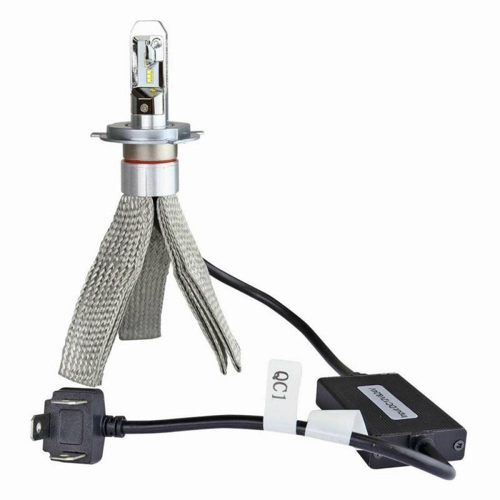 Set 2 becuri H4, LED, 12-36V, 50W, 3500lm, 6000K, slim, Canbus, RS+ Series 01082 Amio