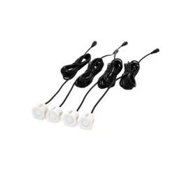 Set 4 senzori parcare cu avertizor sonor, 22mm, albi 01568 Amio