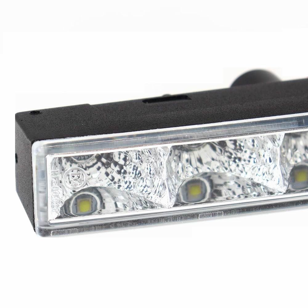 Set 2 proiectoare zi DRL 125x24mm 12/24V, 4 LED-uri, DRL540PRO 01528 Amio