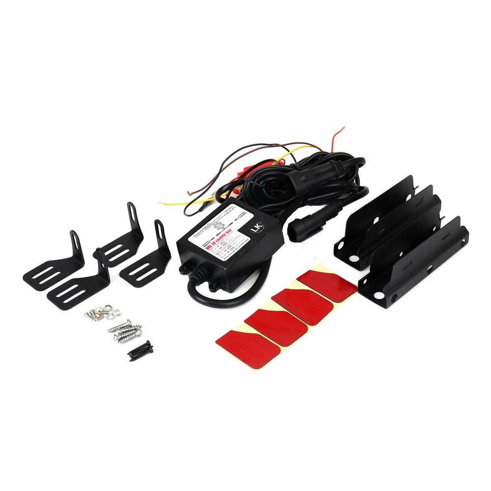 Set 2 proiectoare zi DRL 125x24mm 12/24V, 4 LED-uri, DRL540PRO 01528 Amio