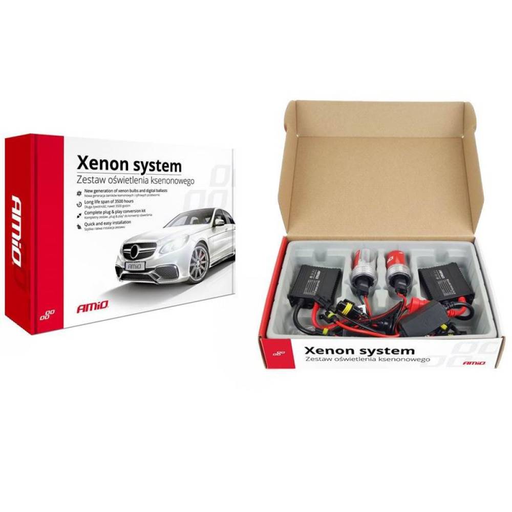 Instalatie xenon H7, 9-16V, 4300K, 35W, balast slim AC, 01945 Amio Instalatie xenon H7, 9-16V, 4300K, 35W, balast slim AC, 01945 Amio