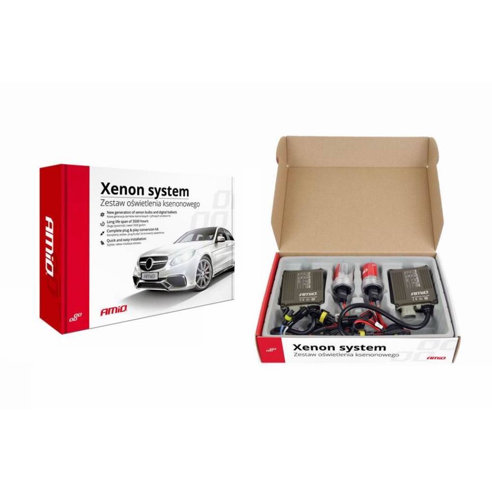 Instalatie xenon H8 H9 H11 12-24V 6000K, balast, 1068 Canbus 01803 Amio