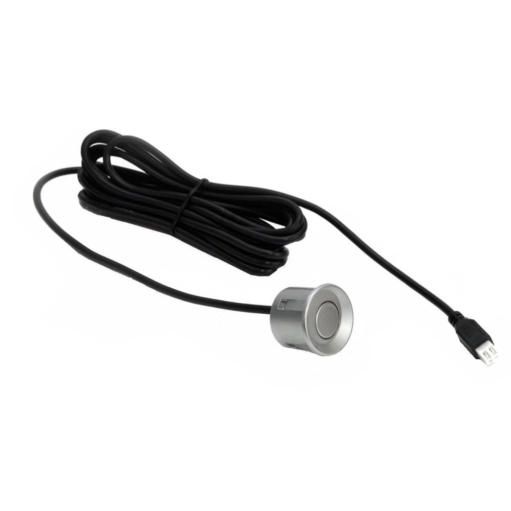 Set 8 senzori parcare, spate si fata, argintii, fi22, cu avertizor sonor 01596 Amio
