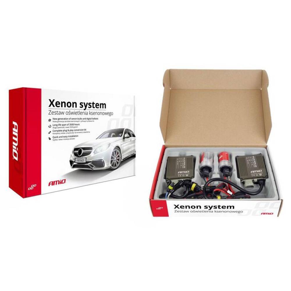 Instalatie xenon H7 12-24V 4300K balast 1068 Canbus 01794 Amio Instalatie xenon H7 12-24V 4300K balast 1068 Canbus 01794 Amio