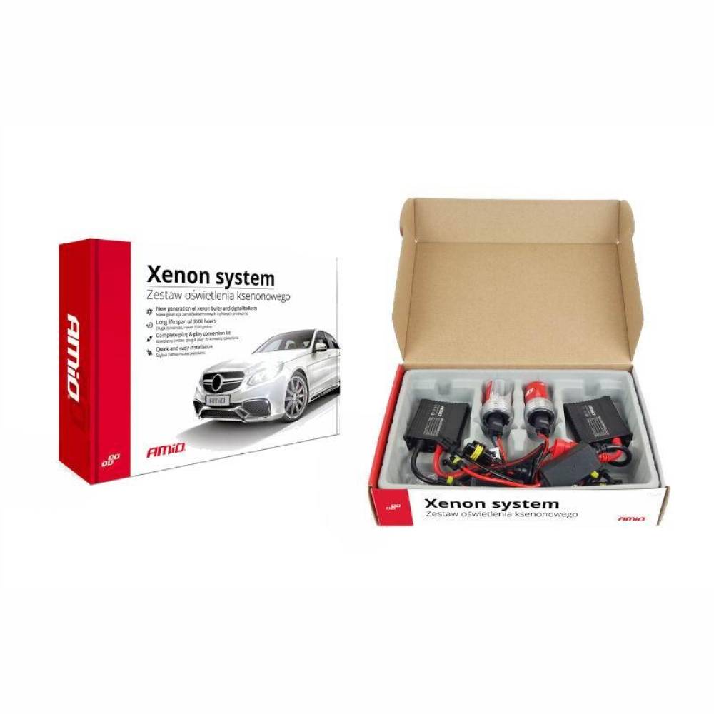 Instalatie xenon, H8-H9-H11, 9-16V, 6000K, modul balast slim, 01954 Amio
