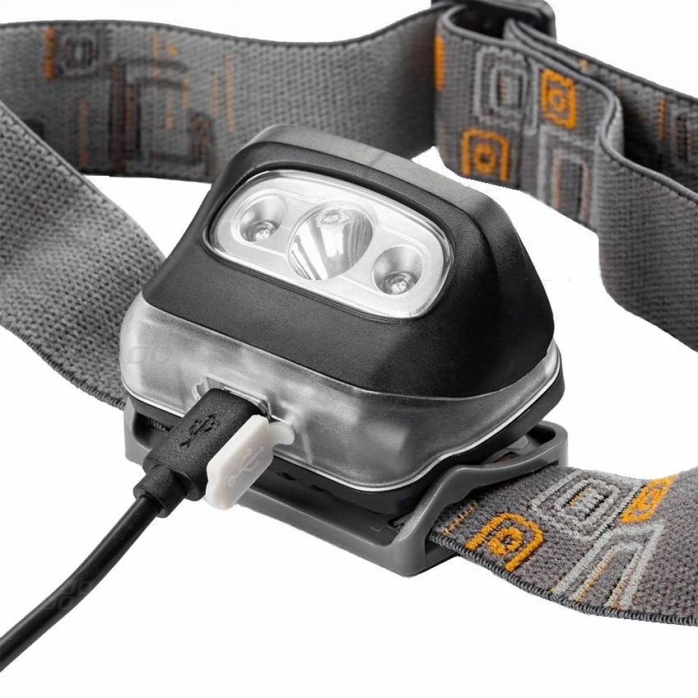 Lanterna frontala de cap cu LED cu acumulator, 1200mAh,130m 02200 Amio