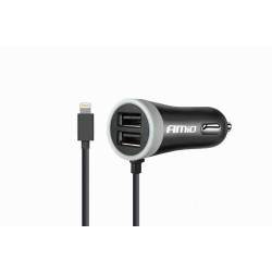 Incarcator auto fir Apple cu 2 USB, 12-24V, 2.1A, 02057 Amio