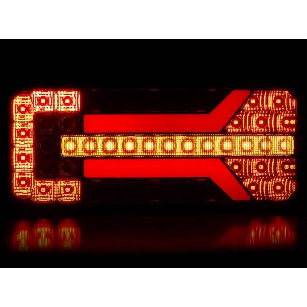 Lampa stop 236x104 LED, 5 functii, cu semnalizare dinamica, stanga-dreapta 02472/02473 Amio Lampa stop 236x104 LED, 5 functii, cu semnalizare dinamica, stanga-dreapta 02472/02473 Amio