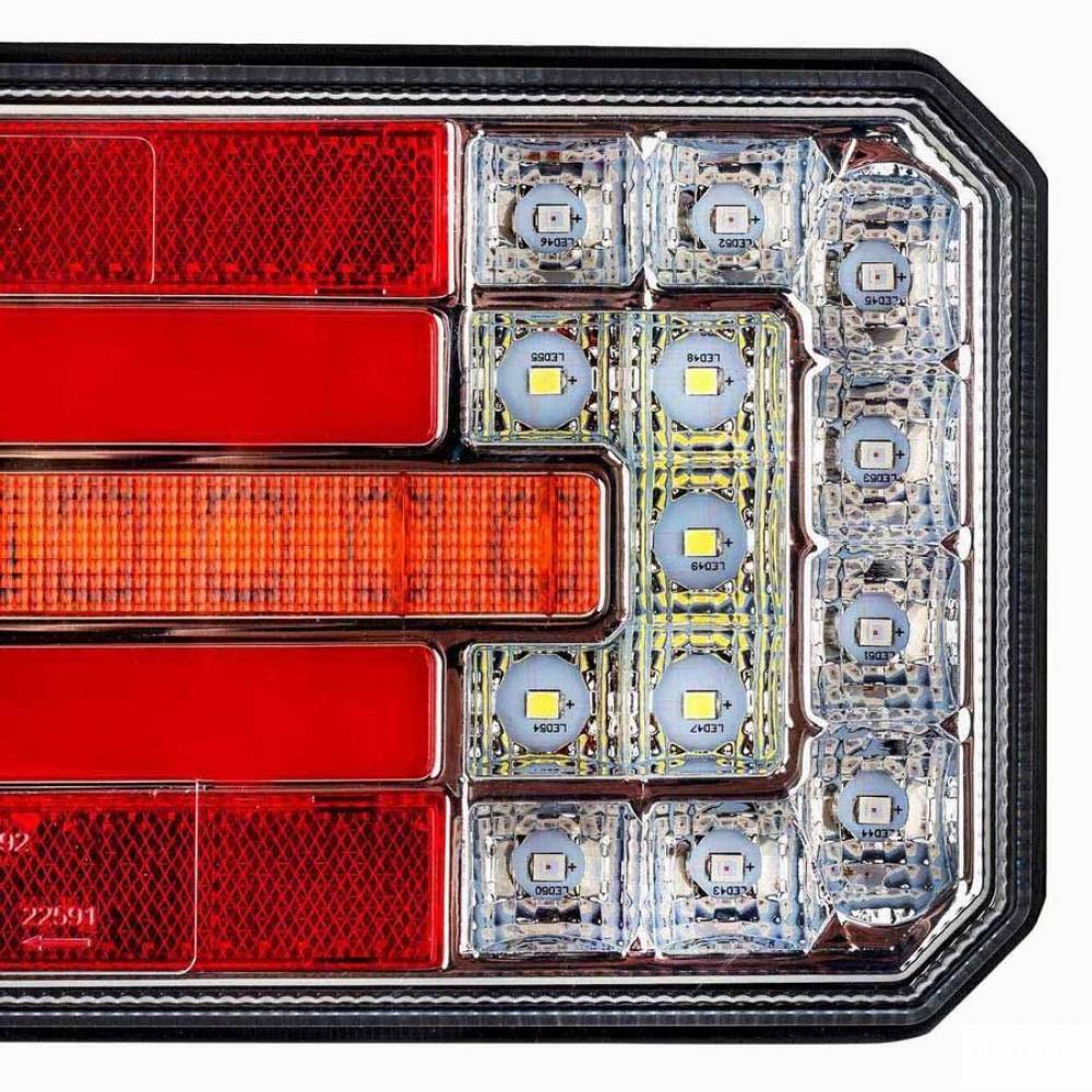 Lampa stop 236x104 LED, 5 functii, cu semnalizare dinamica, stanga-dreapta 02472/02473 Amio Lampa stop 236x104 LED, 5 functii, cu semnalizare dinamica, stanga-dreapta 02472/02473 Amio