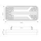 Lampa stop 236x104 LED, 5 functii, cu semnalizare dinamica, stanga-dreapta 02472/02473 Amio Lampa stop 236x104 LED, 5 functii, cu semnalizare dinamica, stanga-dreapta 02472/02473 Amio