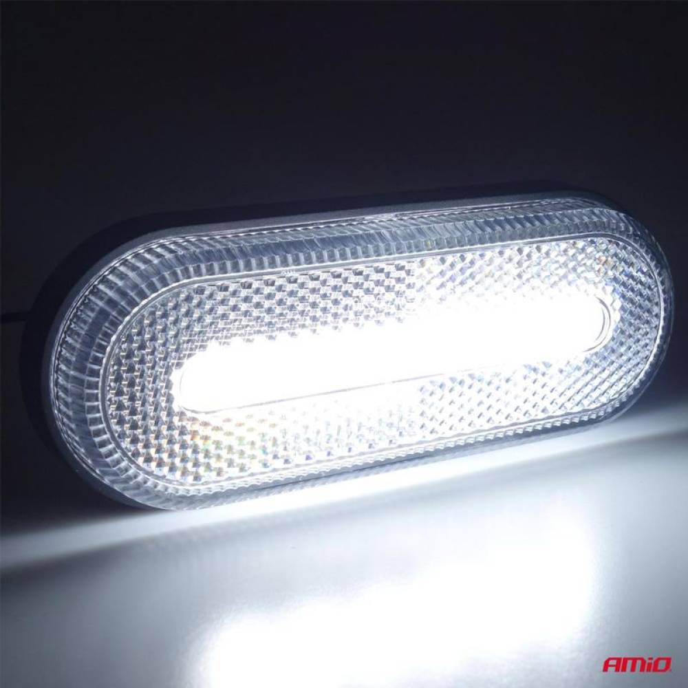 Lampa gabarit 124x49 LED cu suport, alba 02375 Amio