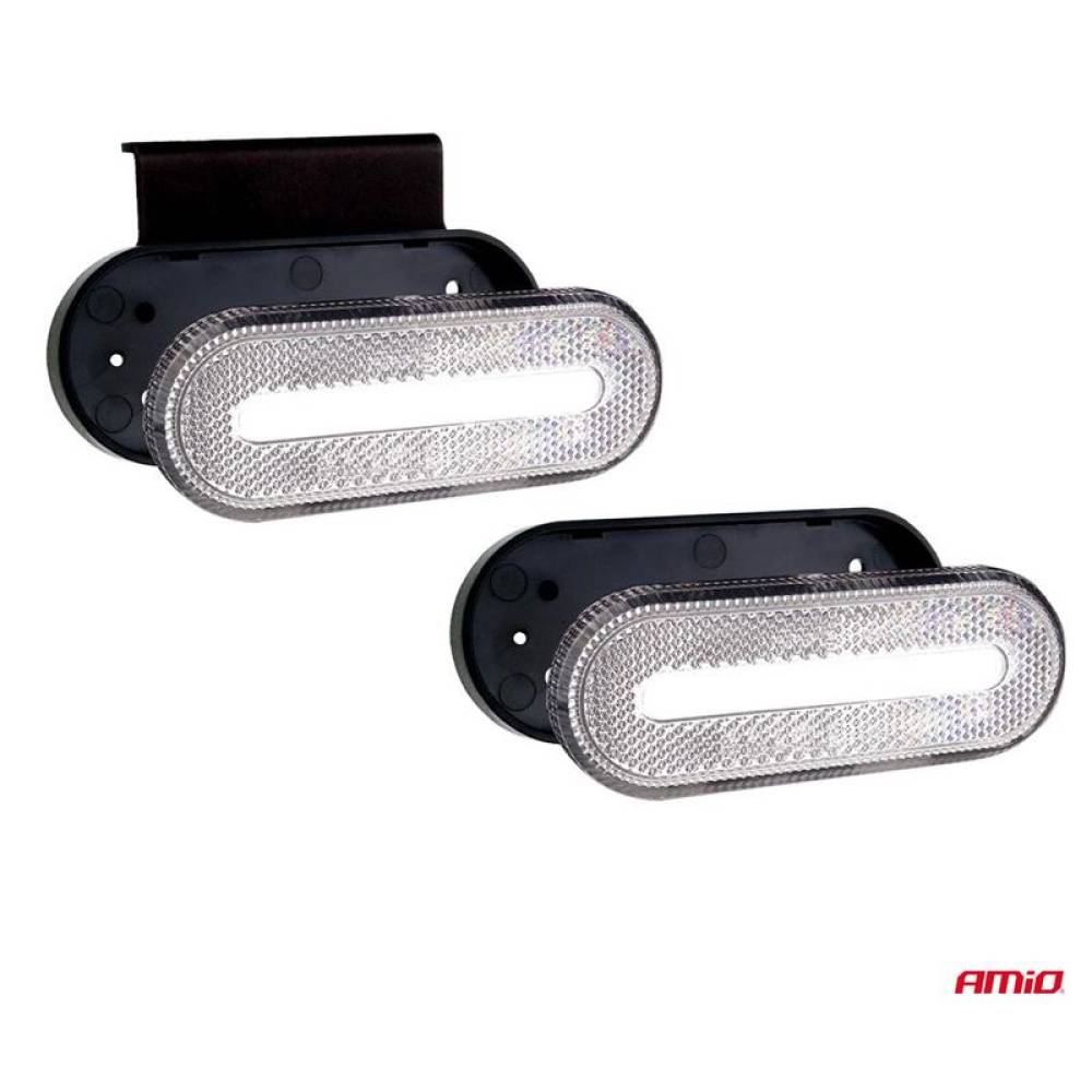 Lampa gabarit 124x49 LED cu suport, alba 02375 Amio