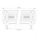 Proiector LED Bar 800x74 COMBO, 220 LED-uri, 660W, 66000lm, Awl31 02545 Amio