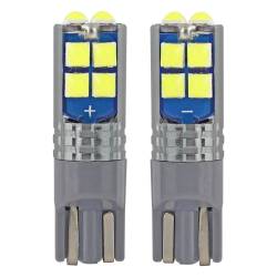 Set 2 becuri T10, 12 Led-uri, 12-24V W5W, Canbus 02447 Amio