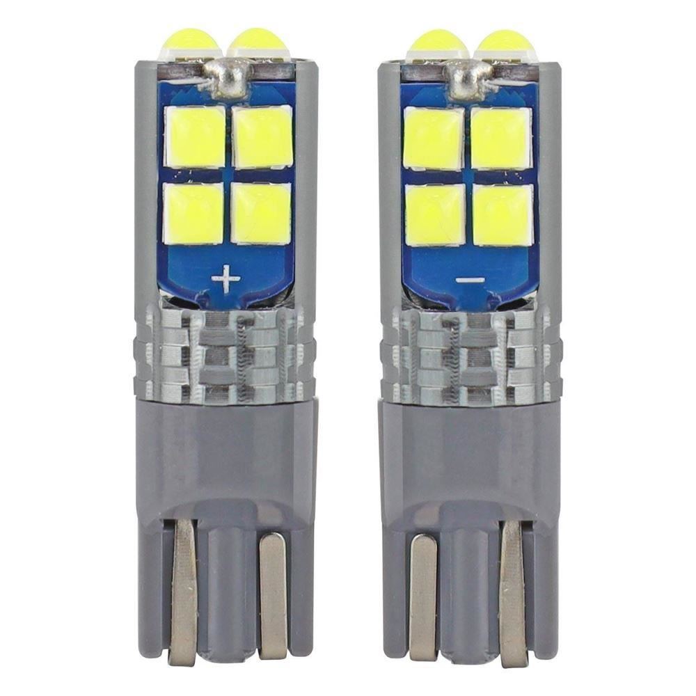 Set 2 becuri T10, 12 Led-uri, 12-24V W5W, Canbus 02447 Amio