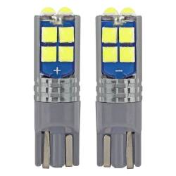 Set 2 becuri T10, 12 Led-uri, 12-24V W5W, Canbus 02447 Amio