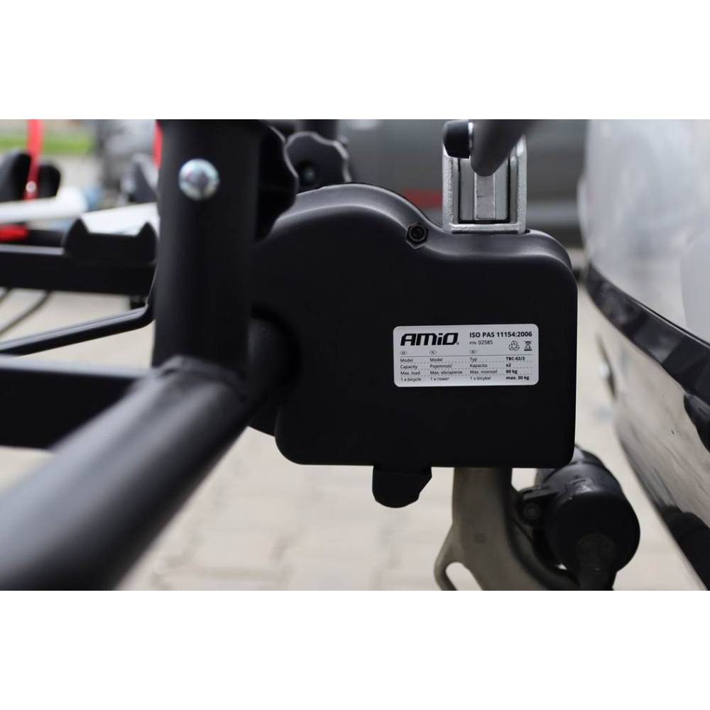 Suport auto pentru 2 biciclete, prindere pe carlig 02585 Amio