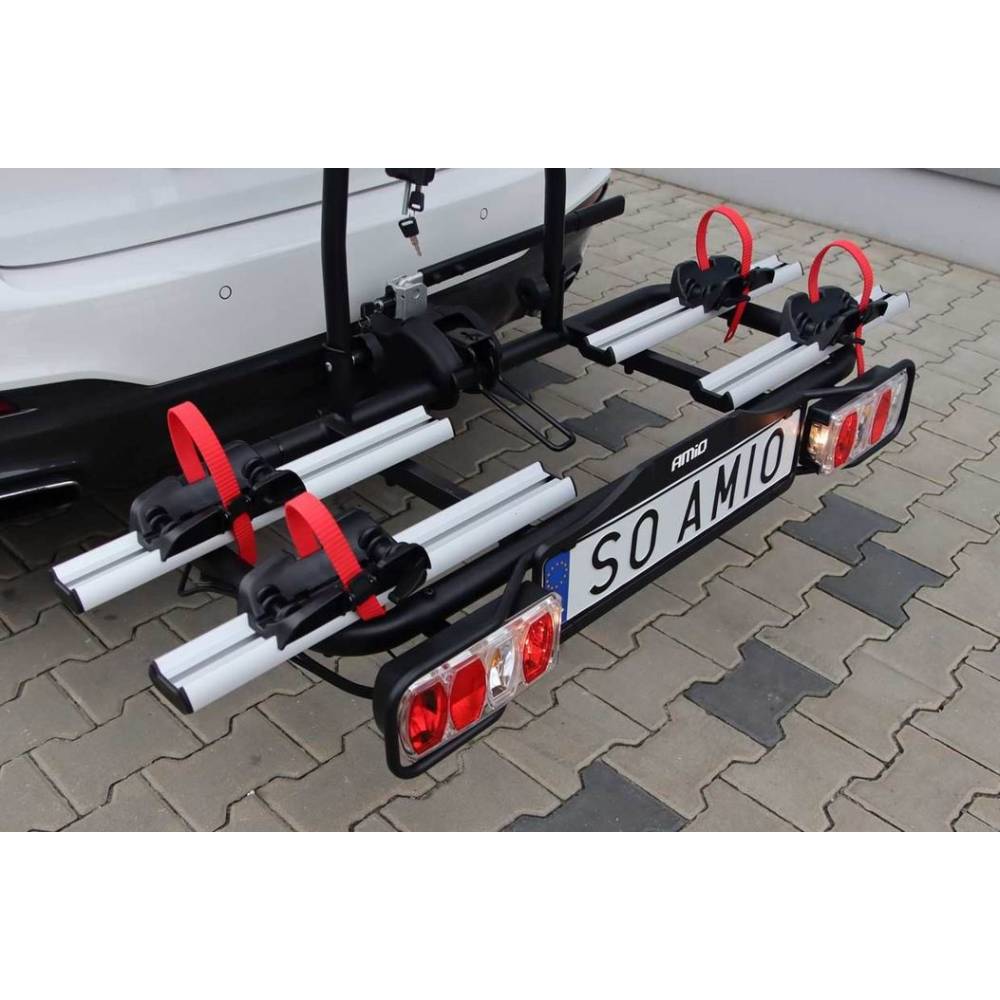 Suport auto pentru 2 biciclete, prindere pe carlig 02585 Amio