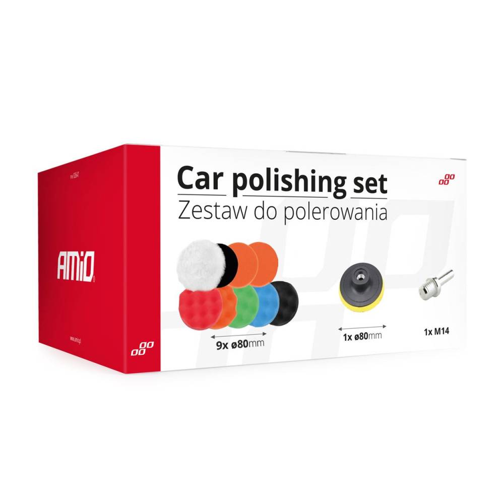 Set 11 bureti polisare cu disc fi80 02647 Amio